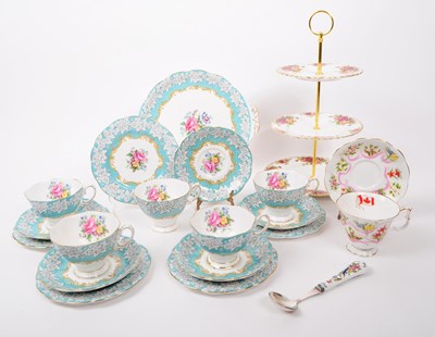 Lot 138 - ROYAL ALBERT - ENCHANTMENT / OLD COUNTRY ROSES TEA SERVICE