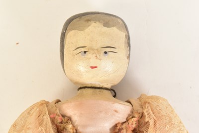 Lot 11 - DOLLS - VICTORIAN WOODEN GRODNERTAL PEG DOLL