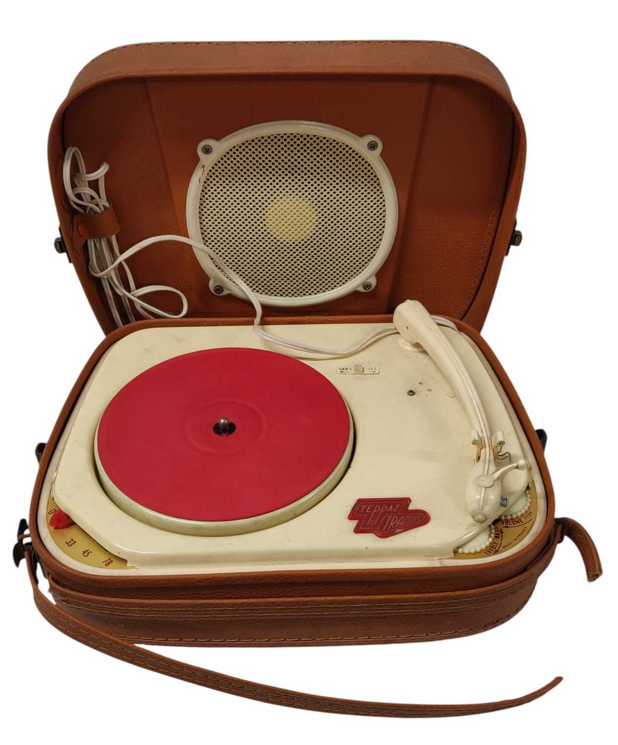 Lot 108 - VINTAGE FRENCH ELECTROPHONE RECORD PLAYER