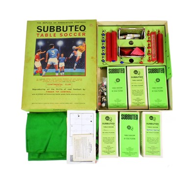 Lot 278 - SUBBUTEO - VINTAGE SUBBUTEO TABLE TOP FOOTBALL GAME