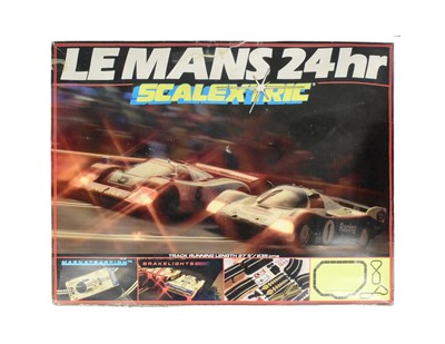 Lot 341 - SCALEXTRIC - VINTAGE HORNBY LE MANS SCALEXTRIC SET