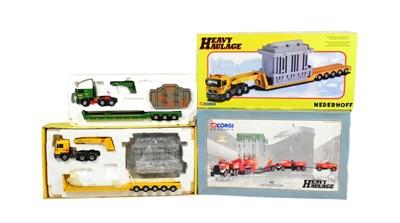 Lot 281 - DIECAST - X4 CORGI HEAVY HAULAGE DIECAST MODELS