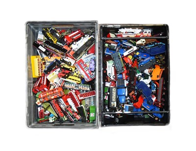 Lot 317 - DIECAST - X2 LARGE BOXES OF ASSORTED DIECAST MODELS