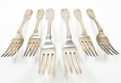 Lot 40 - COLLECTION OF GEORGE IV HALLMARKED SILVER FORKS