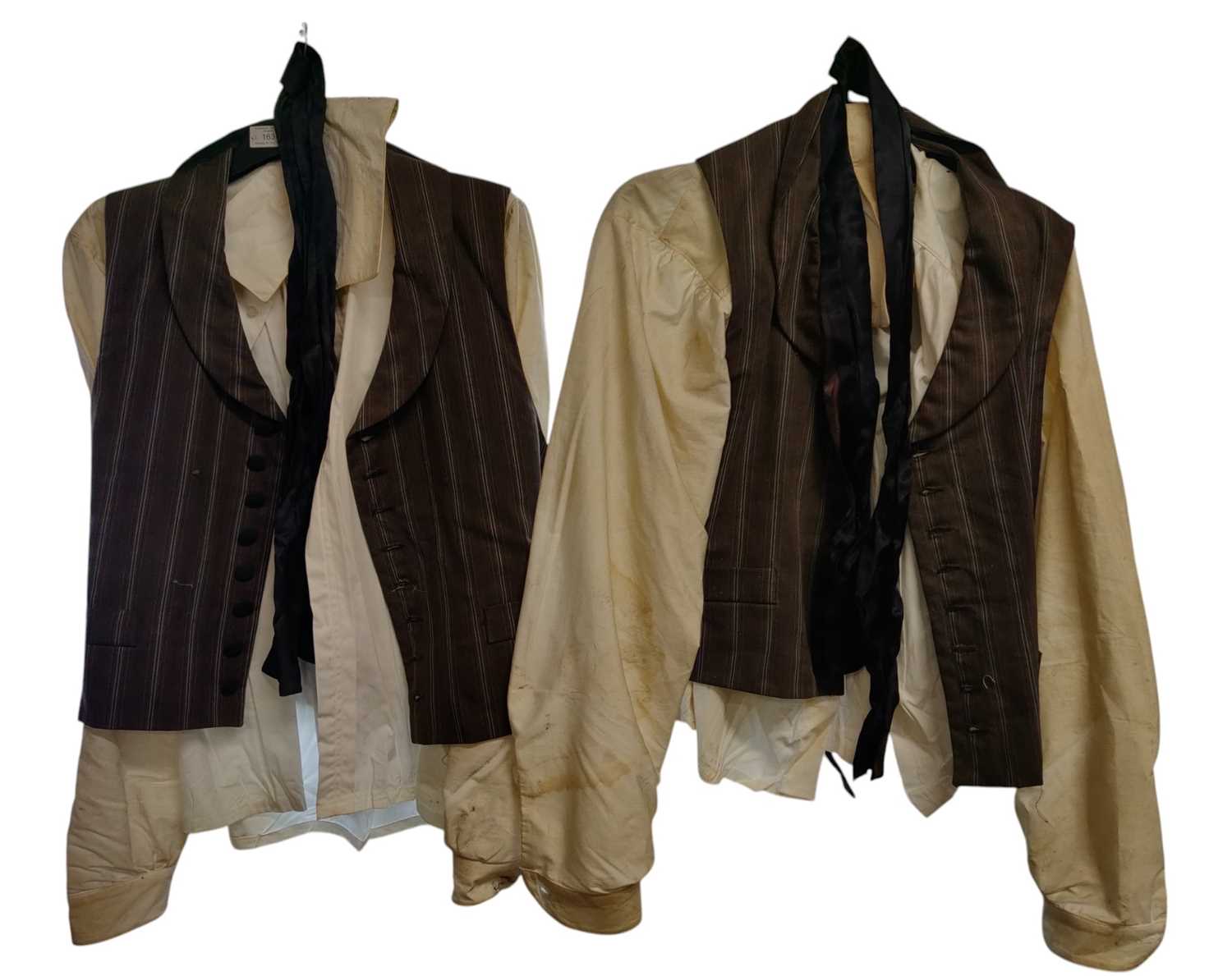 Lot 163 - PAIR OF EDWARDIAN STYLE MEN'S OUTFITS