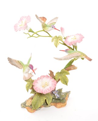 Lot 145 - MARURI STUDIO - LIMITED EDITION BISQUE PORCELAIN HUMMINGBIRD FIGURE