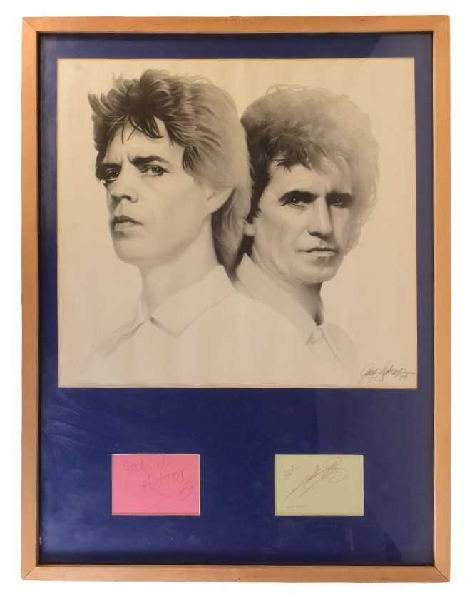 Lot 198 - THE ROLLING STONES - MICK JAGGER & KEITH RICHARDS AUTOGRAPHS