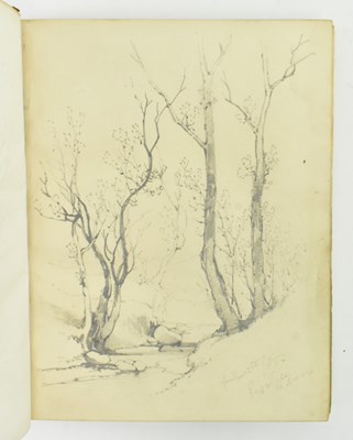 Lot 26 - JOSEPH HALLAM HAWKSWORTH (1827-1908) - SKETCHBOOK OF VICTORIAN PENCIL DRAWINGS