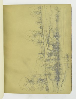 Lot 26 - JOSEPH HALLAM HAWKSWORTH (1827-1908) - SKETCHBOOK OF VICTORIAN PENCIL DRAWINGS