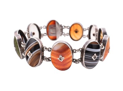 Lot 23 - 19TH CENTURY SCOTTISH AGATE SPECIMEN BRACELET