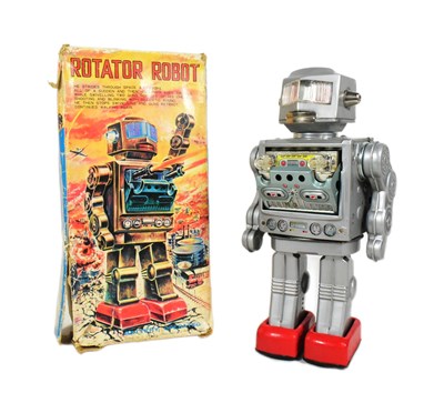 Lot 404 - TINPLATE TOYS - VINTAGE JAPANESE HORIKAWA ROTATOR ROBOT