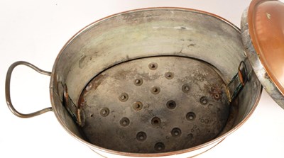 Lot 347 - 19TH CENTURY VICTORIAN COPPER FISH KETTLE