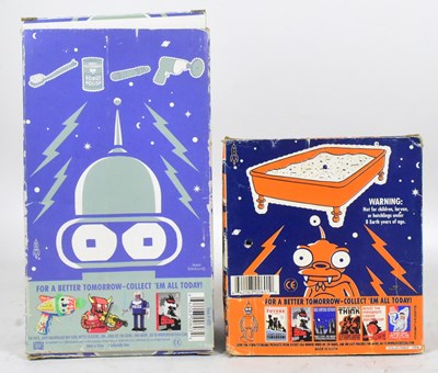 Lot 483 - TINPLATE TOYS - X2 2000 FUTURAMA ROBOTS