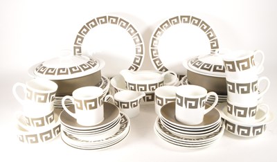 Lot 444 - WEDGWOOD - LATE 20TH CENTURY SUSIE COOPER "KEYSTONE" DINNER SERVICE