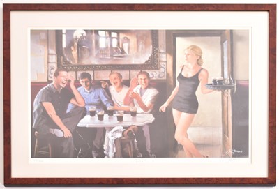 Lot 105 - TED JONES (B. 1952) - THE STAG'S NIGHT - 2000