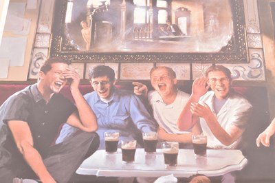Lot 105 - TED JONES (B. 1952) - THE STAG'S NIGHT - 2000