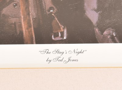 Lot 105 - TED JONES (B. 1952) - THE STAG'S NIGHT - 2000