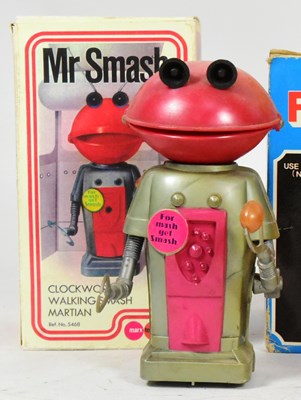 Lot 459 - TINPLATE TOYS - X4 VINTAGE CHINESE ROBOTS