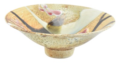 Lot 33 - DAVID & MARGARET FRITH FOR BROOKHOUSE POTTERY - VINTAGE STUDIO POTTERY CENTREPIECE FRUIT BOWL