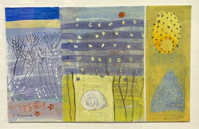 Lot 35 - FIONA MILLAIS (B. 1960) - TA' CENC, 1996 - MIXED MEDIA ON BOARD