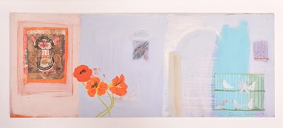 Lot 10 - EMMA DUNBAR (B. 1961) - HOPLEAF ANGEL & BIRDS, 1996