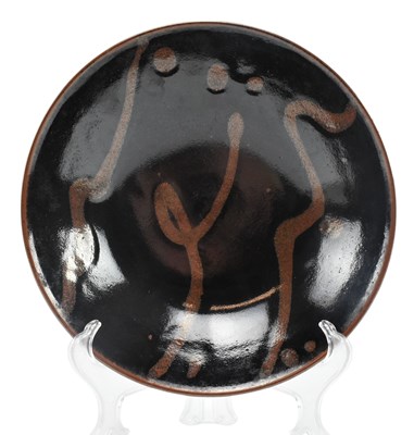Lot 35 - AFTER SHOJI HAMADA - SHINO GLAZED STUDIO POTTERY FOOTED BOWL