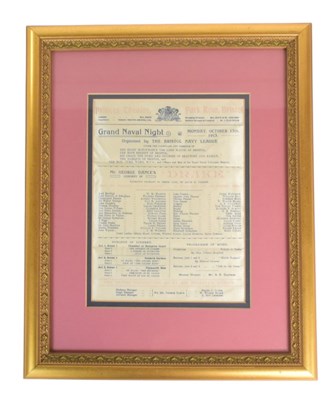 Lot 59 - THEATRE INTEREST - 1913 SILK PROGRAMME FROM PRICES THEATRE, BRISTOL