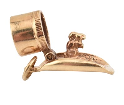 Lot 143 - HALLMARKED 9CT GOLD MAGICIAN'S TOP HAT