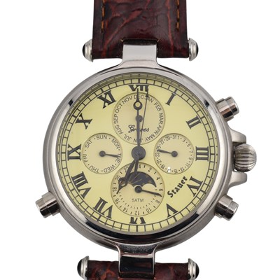 Lot 366 - CASED STAUER GENTLEMAN'S WRISTWATCH