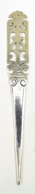 Lot 45 - A 20TH CENTURY MEXICAN 925 SILVER LETTER OPENER