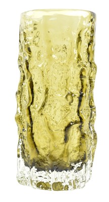 Lot 220 - GEOFFREY BAXTER FOR WHITEFRIARS - TEXTURED RANGE - BARK VASE IN SAGE GREEN