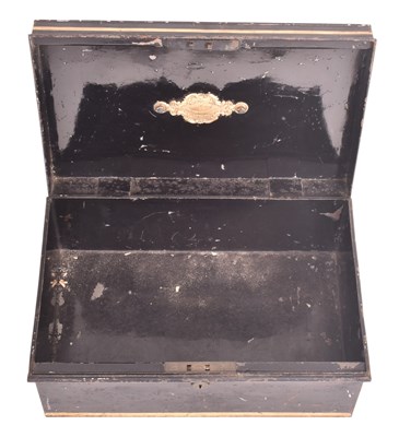 Lot 189 - TWO VICTORIAN & LATER CAST IRON SAFETY DEPOSIT BOXES