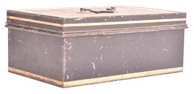 Lot 189 - TWO VICTORIAN & LATER CAST IRON SAFETY DEPOSIT BOXES