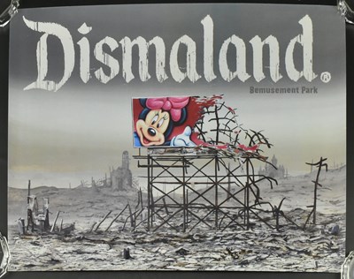 Lot 169 - BANKSY DISMALAND 2015 EXHIBITION POSTER BY JEFF GILLETTE