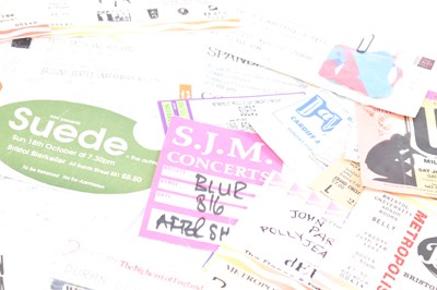 Lot 165 - COLLECTION OF VINTAGE GIG TICKET STUBS & WRISTBANDS FROM 1980S ONWARDS INCL. BOWIE