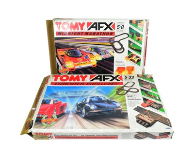 Lot 382 - SLOT CAR RACING - VINTAGE TOMY AFX SLOT CAR RACING SETS