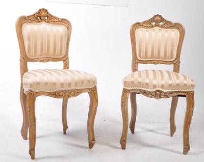 Lot 701 - PAIR OF FRENCH 19TH CENTURY DINING CHAIRS