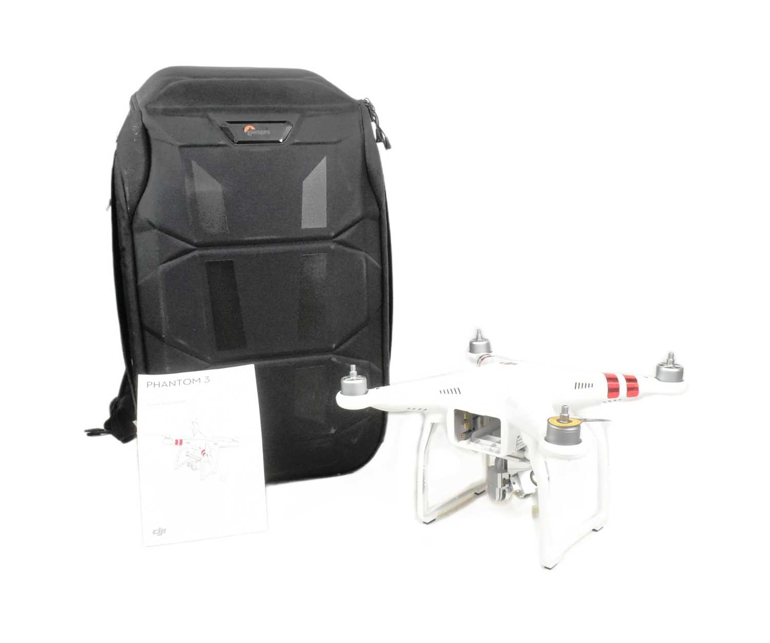 Lot 400 - DRONES - DJI PHANTOM 3 ARIEL DRONE VEHICLE WITH CASE