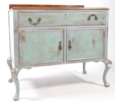 Lot 693 - VINTAGE 20TH CENTURY PAINTED HALL SIDEBOARD CABINET