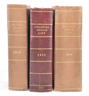 Lot 38 - MERCER, W. H. & COLLINS, A. E. THE COLONIAL OFFICE LIST 1905 & 2 MORE