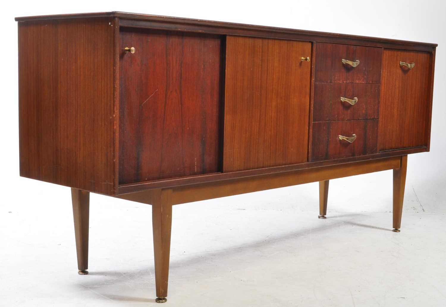 Lot 599 - JENTIQUE FURNITURE- VINTAGE MID CENTURY SIDEBOARD CREDENZA