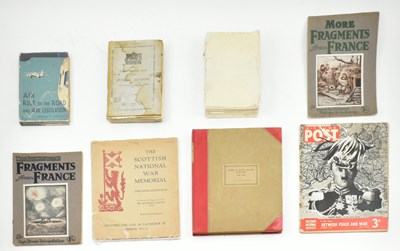 Lot 32 - MILITARY & WW1 INTEREST. COLLECTION OF BOOKS AND EPHEMERA