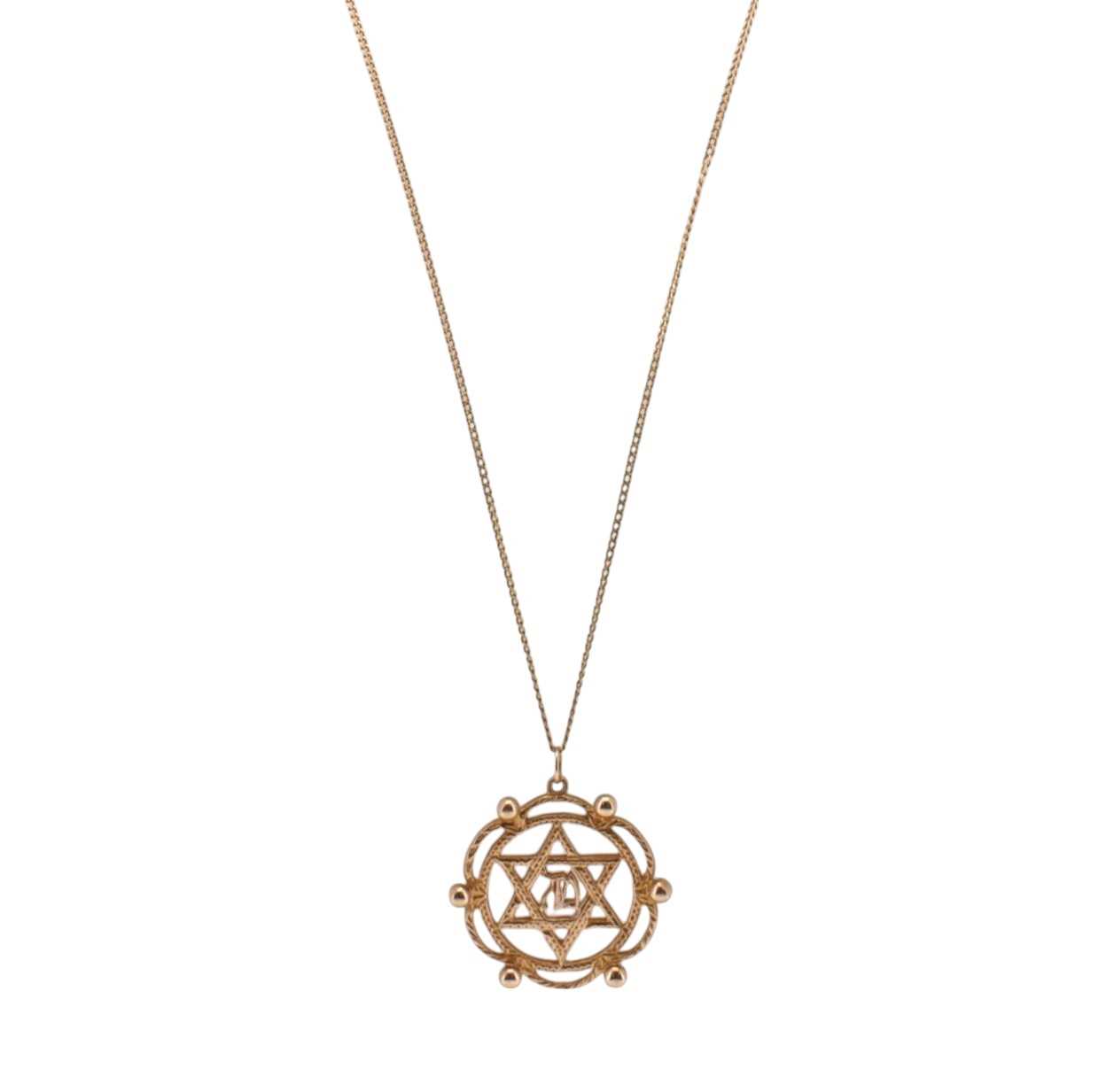 Lot 114 - 18CT GOLD NECKLACE & 9CT GOLD MASONIC PENDANT