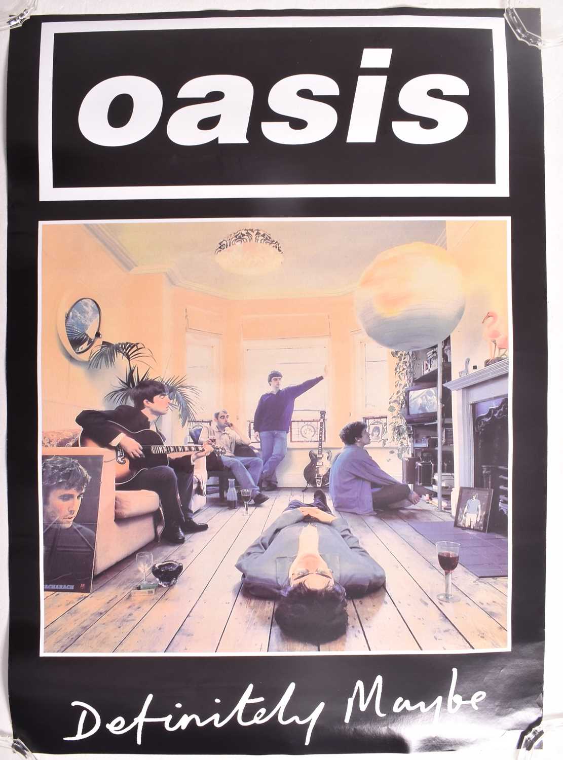 Lot 159 - OASIS - DEFINITELY MAYBE - PROMOTIONAL MUSIC POSTER