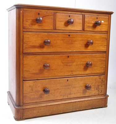 Lot 684 - VICTORIAN 19TH CENTURY MAHOGANY CHEST OF DRAWERS
