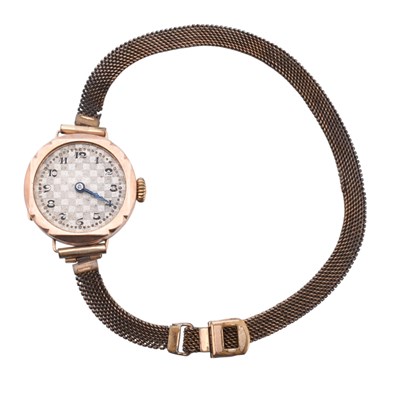 Lot 406 - HALLMARKED 9CT EARLY 20TH CENTURY LADIES DRESS WATCH