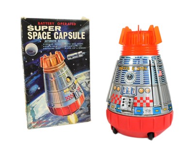 Lot 474 - TINPLATE TOYS - VINTAGE JAPANESE HORIKAWA SPACE CAPSULE