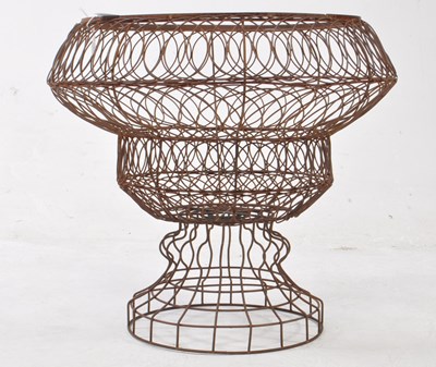 Lot 659 - VINTAGE 20TH CENTURY FRENCH CLASSICAL STYLE WIRE PLANTER