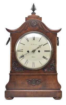 Lot 93 - D. FERRIS, CALNE - 19TH CENTURY MAHOGANY CASED MANTEL CLOCK