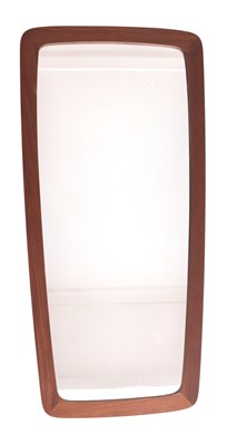 Lot 597 - 20TH CENTURY RETRO TEAK FRAMED HANGING MIRROR